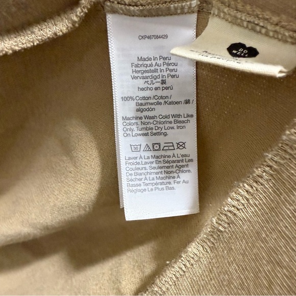 Madewell Garment-Dyed Terry Zip-Up Sweatshirt Medium - Picture 6 of 6
